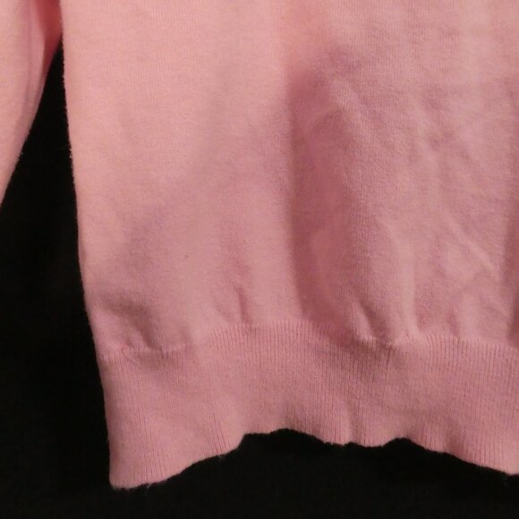 Unbranded | P2P 16 inches | Pink Cropped Button Up Cardigan | Scoop Neck - Picture 11 of 14